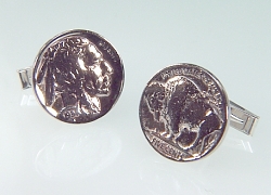 Buffalo Nickel Cuff Links