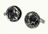 Buffalo Nickel Cuff Links