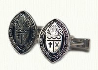 Custom religious cuff links in sterling silver