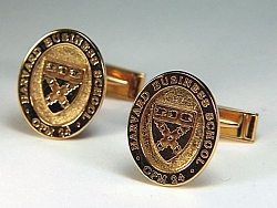 Custom photo etched Harvard Business School Cuff Links