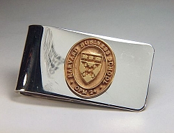 Custom two tone Harvard Business School Money Clip