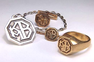 Custom photo etched monogram jewelry