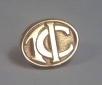 14kt yellow gold monogram tie tack